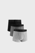 Трусы-боксерки мужские Under Armour Performance Tech - Solid 3 3Pk MD Комбинированный 1383882-035 - изображение 1