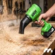 Потужна садова снігоприбиральна повітродувка MasterBlow 1000W 2 акумулятора на 21V 240 км/год для листя, снігу, пилу, сміття - зображення 4