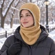 Балаклава зимняя флисовая 25042-JRHXM с теплой подкладкой унисекс, песочная - изображение 6