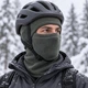 Балаклава флісова зимова DM-AA для велосипеда та туризму One Size темно-сіра - зображення 7