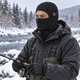 Балаклава утепленная CR-FH-K с начесом и отверстиями для очков, черная - изображение 7