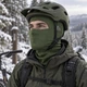 Балаклава утепленная CR-FH-K с начесом и отверстиями для очков, оливковая - изображение 6