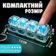 Клікер кейкап брелок клавіатура антистрес прозорі клавіші з кольоровою LED підсвіткою - зображення 5
