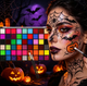 Профессиональный набор для Фейс-арта и боди-арта ColorMuse - 54 цвета, кисточки, трафареты - изображение 4