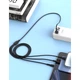 Кабель XO NB230 2.4A Rock series 3 in 1 data cable Чорний - изображение 5