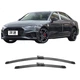 Склоочисники Paisu для Audi A4L/A4 09-26, оригінальні заводські передні щітки склоочисника, гумові ущільнювачі, безшумні, квадратні 24/20 дюйма. - зображення 3