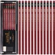 Uni Mitsubishi Gold Pencil 9H, дерев'яний олівець для письма, малювання, ескізів та дизайну, 12 олівців/коробка (з гумкою), 1887 - изображение 4