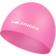 Дитяча силіконова шапочка для плавання YINGFA, шапочка для плавання з довгим волоссям для хлопчиків та дівчаток, водонепроникна, зручна, не застібається, рожево-червона - изображение 4