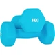 Гантели Chengyue с цветным покрытием для мужчин и женщин, набор для домашнего фитнеса и коррекции фигуры, 2 шт., успокаивающий синий цвет CY-136 - изображение 1