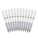 Гелевая ручка M&G Stationery K35/0.5mm черного цвета, классическая ручка с выдвижным стержнем и пулевидным наконечником, с белым корпусом, 12 ручек в коробке AGPK3512 - изображение 4