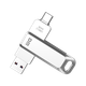 Флеш-накопичувач DM Daimai 64 ГБ типу C USB 3.2 для телефону Android, металевий PD168 з двома інтерфейсами, сумісний з телефоном та комп'ютером - зображення 4