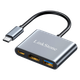 Док-станция расширения LinkStone Type-C — HDMI, адаптер для компьютеров Apple, конвертер для MacBook, разветвитель USB 3.0, док-станция расширения для коммутаторов, адаптер для подключения телефона к телевизору. - изображение 4