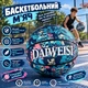 М'яч баскетбольний Daiweisi 550 грам Size №7 Blue/White/Pink (M48586) - зображення 2