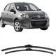 Склоочисники Aoye для моделей Nissan Sunny 2011-2016/2010-2015, безкінечний дизайн, комплект з 1 пари, 21 дюйм спереду та 14 дюймів ззаду - изображение 1