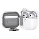 Захисний чохол Penggu для Apple AirPods 4, магнітний, з автоматичним відкриттям та шумопоглинанням, силіконовий, білий - изображение 4