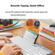 Беспроводная Bluetooth-клавиатура Logitech Stylish Series K580 для офиса, портативная ультратонкая клавиатура для ноутбука и планшета, цвет Starry Gray, 101 клавиша. - изображение 9