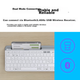 Беспроводная Bluetooth-клавиатура Logitech Stylish Series K580 для офиса, портативная ультратонкая клавиатура для ноутбука и планшета, цвет Starry Gray, 101 клавиша. - изображение 10