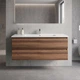 Тумба Creavit Alinda AD0120.10.VV 120 см з раковиною SU120, Walnut (волоський горіх) - изображение 1