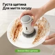 Щітка для миття посуду FaSoLa XW-002 з дозатором мийного засобу біло-сіра - зображення 2