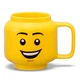 Чашка кружка для напитков голова минифигурки в стиле LEGO Man 250 мл керамическая желтая (LB-239013) - изображение 1