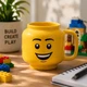Чашка кружка для напитков голова минифигурки в стиле LEGO Man 250 мл керамическая желтая (LB-239013) - изображение 2