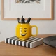 Чашка кружка для напитков голова минифигурки в стиле LEGO Man 250 мл керамическая желтая (LB-239013) - изображение 6