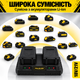 Зарядка для аккумуляторов 18V 21V Li-ion, зарядное устройство на 2 АКБ, двухканальная станция с защитой и охлаждением Черная - изображение 5