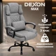Кресло компьютерное FC-117-2 DEXON MAX из ткани, с поясничной подушкой, механизм качания TILT, Серый - изображение 2