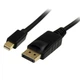 Кабель StarTech Mini DisplayPort - DisplayPort 1.2 2 м Black (MDP2DPMM2M) - зображення 1