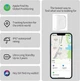 Смарт-трекер Linccras NLT-10A для Apple Find My, Bluetooth мітка з зумером, білий - зображення 6