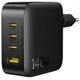 Сетевое зарядное устройство универсальная зарядка 140W Baseus EnerFill FH11 GaN 3хType-C/USB черный (E0121J00) - изображение 6