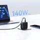 Сетевое зарядное устройство универсальная зарядка 140W Baseus EnerFill FH11 GaN 3хType-C/USB черный (E0121J00) - изображение 8