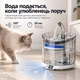 Автоматична поїлка-фонтан для котів та собак Zumi WF060 Plus 1.8 л з датчиком руху та акумулятором - изображение 2