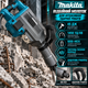Отбойный молоток Makita 1700 Вт профессиональный электрический отбойник 45 Дж для демонтажа бетона кирпича камня 1450 уд/мин SDS-HEX антивибрационная система 220 В в кейсе - изображение 2
