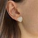 Сережки золотисті у формі серця Люсі (40000048701) - зображення 4