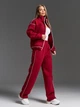 Спортивный костюм из трикотажа пенье на флисе со свободным кроем ISSA PLUS 15927 XL бордовый (issa2007682874422) - изображение 2