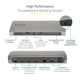 Док-станция StarTech Thunderbolt 4 Dock 96W PD (TB4CDOCKUE) Grey - изображение 6