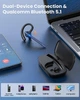 Беспроводная гарнитура New Bee Bluetooth V5.1 для телефонных звонков, водителей грузовиков и ноутбуков - изображение 6