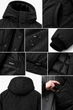 Чоловіча Тепла Подовжена Зимова Куртка Парка Without Snowman 27 L/XL Black - зображення 6