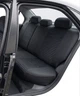 Чехлы на сиденья Toyota Corolla (Тойота Королла), универсальные, ткань + алькантара, полоска, комплект, черные - изображение 7