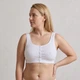 Топ від Lirina Rose 30567 5XL білий (натуральна тканина, застібки спереду, рубчик, широкі бретелі, кнопки) - изображение 1