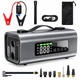 Бустер пусковое устройство с компрессором 12000 mAh мощный Jump starter для запуска двигателя автомобиля - изображение 9