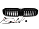 Ноздри решетка радиатора 1-Bar LED черный глянец для BMW 3 серия G20/G21 2022+ - изображение 7