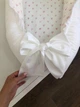 Кокон гнездышко для новорожденных Carus Textile сердечки 70х35 см белый - изображение 3