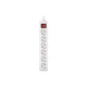 Мережевий фільтр живлення REAL-EL RS-6 Protect M 3m, white (EL122300033) - зображення 2
