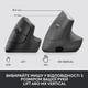 Мышка Logitech Lift Vertical Ergonomic Wireless/Bluetooth for Business Graphite (910-006494) - изображение 6