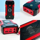 Пускозарядное устройство для авто Бустер QY31 12V 99800mAh 1000A с функцией Павербанка 2USB+Type-C и Компрессора, Черно-красный - изображение 4