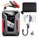 Пускозарядное устройство для авто Бустер J16 39800mah 1800A с функцией Павербанка USB+Type-C и Компрессора, LED фонарик Черно-красный - изображение 1