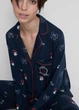Пижамная рубашка Primark boyfriend pyjamas long sleeve XXL для дома и сна Синий (10331) - изображение 2