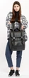 Жіночий міський рюкзак RollTop Sambag Loft Zard з клапаном для ноутбука до 17 дюймів, чорний 60567 - зображення 2